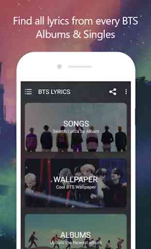 BTS Lyrics & BTS Wallpaper for Army (Offline) 1