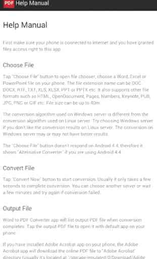 Converter Word To Free PDF Application 3
