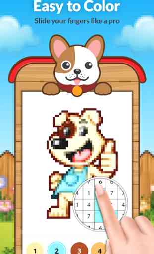 Dog Pixel Art Paint by Numbers 3