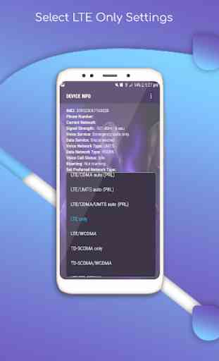 Force 4g LTE Network Mode - Battery &  Usage Info 3