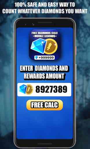 Free Diamonds Calc For Mobile Legends : Bang Bang 2