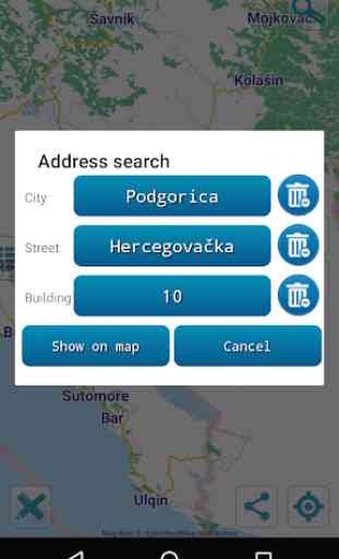 Map of Montenegro offline 3