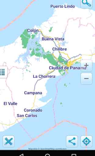Map of Panama offline 1