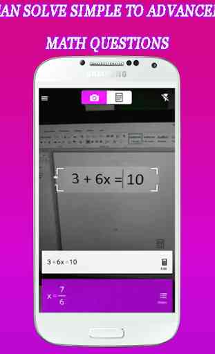 Math scanner photo - solve math problem 2