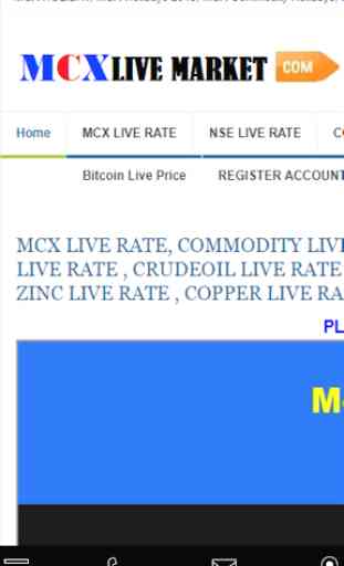 MCX LIVE RATE 1