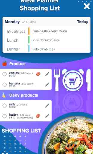 Meal Planner – Shopping List 1