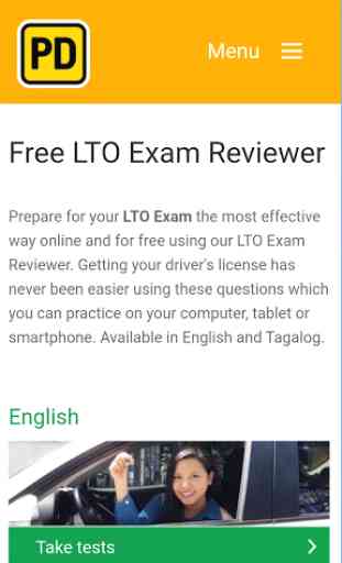 Pinoy Driver: LTO Exam Reviewer 1