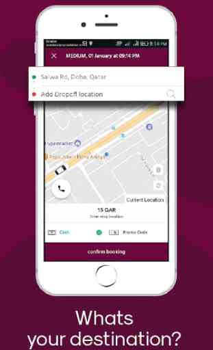 Qatar Taxi - Qatar's own Car Booking App 3