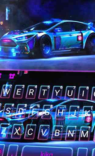 Racing Sports Car Keyboard Theme 1