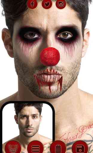 Scary Clown Face Maker - Creepy Photo Effects 4