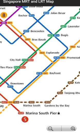 Singapore MRT &LRT Map (Offline) 2