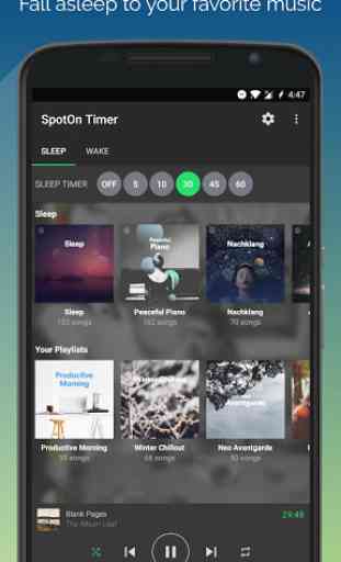 SpotOn - Sleep & Wake Timer for Spotify 1