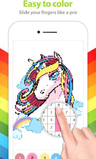 Unicorn Coloring Book - Color by Number 3