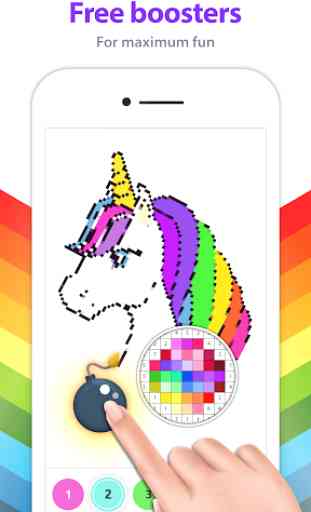 Unicorn Coloring Book - Color by Number 4