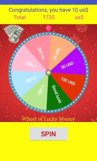 Wheel of lucky money 3