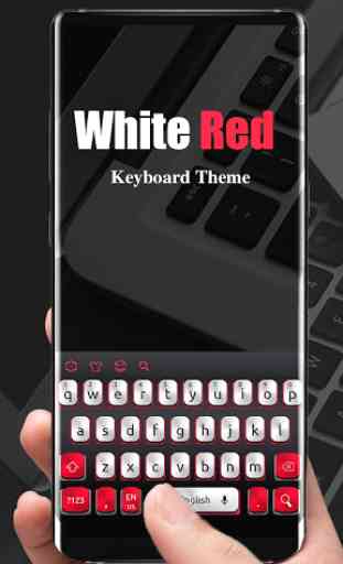 White And Red Simple Keyboard 1
