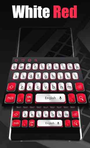 White And Red Simple Keyboard 3