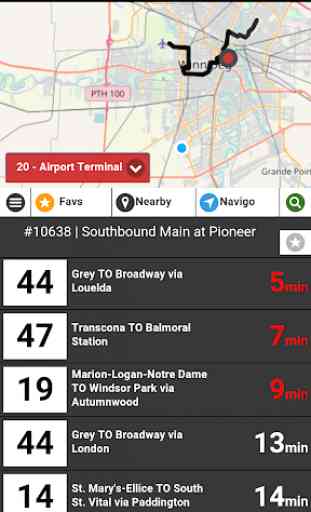 Winnipeg Transit Real-Time: With Map & Navigo 1