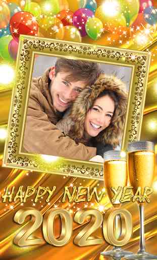 2020 New Year Photo Frames Greeting Wishes 1