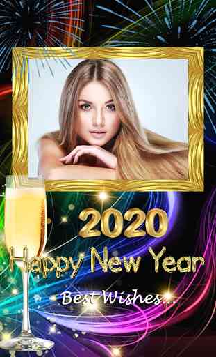 2020 New Year Photo Frames Greeting Wishes 3