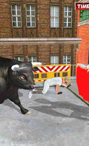Angry Bull City Attack : Bull Simulator 3