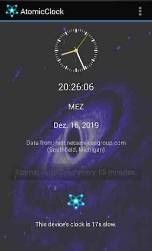 Atomic Clock - Exact Atomic Time from US NIST 1