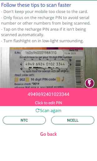 BEST Recharge Card Scanner NTC & Ncell 1