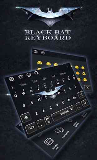 Black Bat Keyboard Theme 3