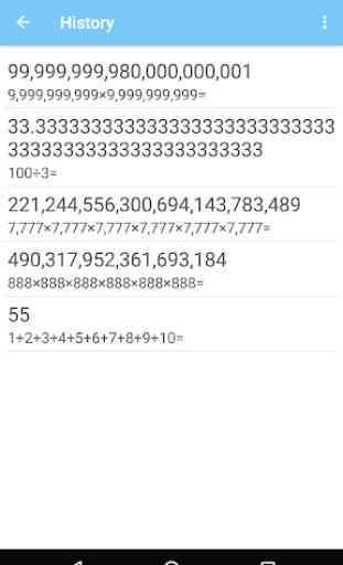 Calculator with many digit (Long number) 2