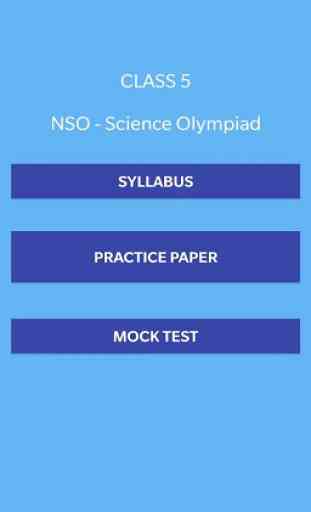 CLASS - 5 - NSO - SCIENCE OLYMPIAD 2
