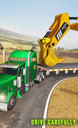 Construction Machines Transporter Truck 4