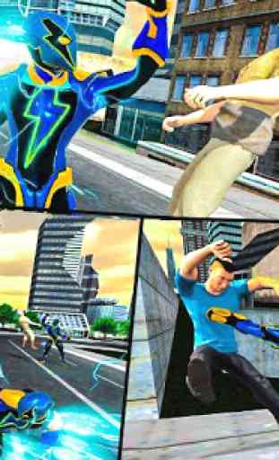 Electric Superhero Energy Jolts City Rescue 3D 2