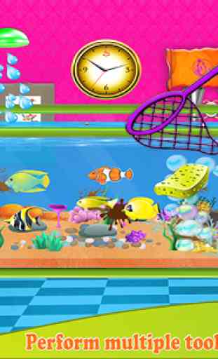 Fish Aquarium Wash: Pet Care & Home Cleaning Game 3