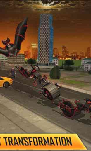 Flying Superhero Robot Transform Bike City Battle 2