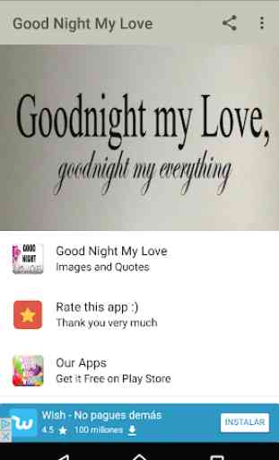 Good Night My Love 1