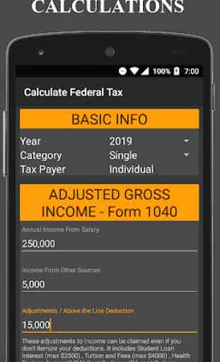 Income Tax Calculator USA 2