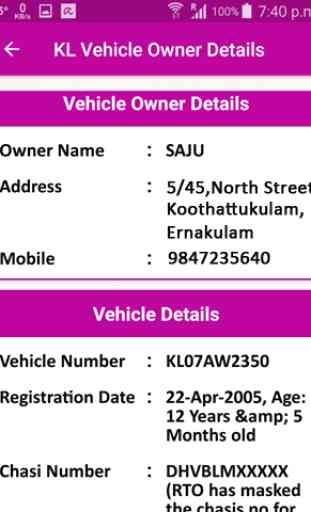 KL Vehicle Owner Details 2