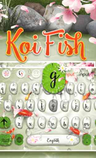 Koi Fish Keyboard Theme 1