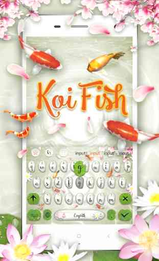Koi Fish Keyboard Theme 2
