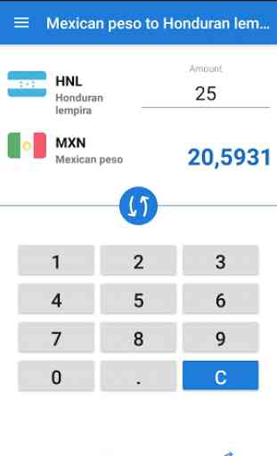 Mexican peso to Honduran lempira / MXN to HNL 2