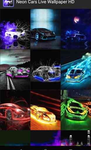 Neon Cars Live Wallpaper HD 2