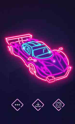 Neon Glow -  3D Poly Color Light Puzzle Game 4