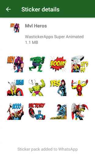 ☆ New Super Heroes Stickers (WAStickerApps) 1