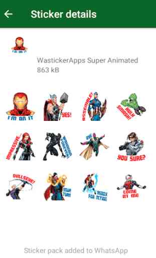 ☆ New Super Heroes Stickers (WAStickerApps) 2