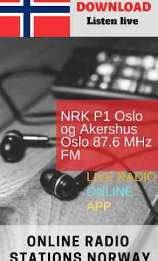 NRK Radio P1  87.6 FM Free Online 4