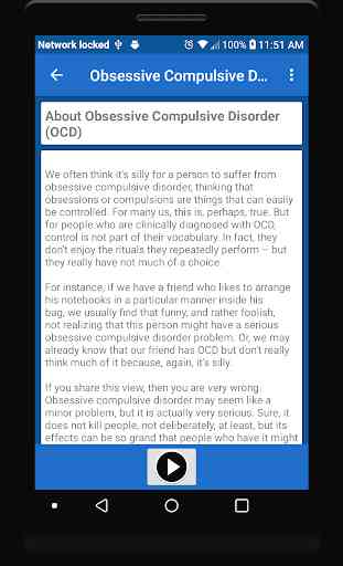 Obsessive Compulsive Disorder (OCD) 2