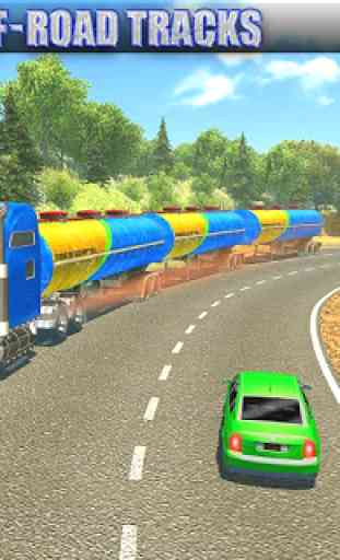 Oil Tanker Long Trailer Truck Simulator-Road Train 3