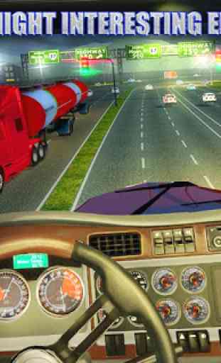 Oil Tanker Long Trailer Truck Simulator-Road Train 4