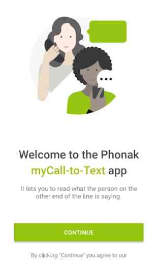 Phonak myCall-to-Text phone transcription 1