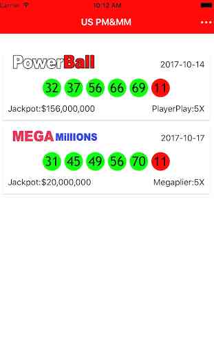 PowerBall & MEGA Millions Tool - LottoFan 2